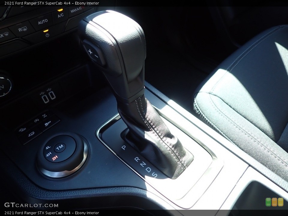 Ebony Interior Transmission for the 2021 Ford Ranger STX SuperCab 4x4 #142974545