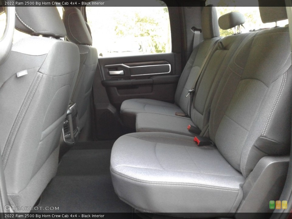 Black Interior Rear Seat for the 2022 Ram 2500 Big Horn Crew Cab 4x4 #142976681
