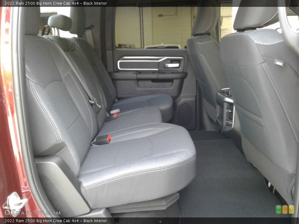 Black Interior Rear Seat for the 2022 Ram 2500 Big Horn Crew Cab 4x4 #142976708