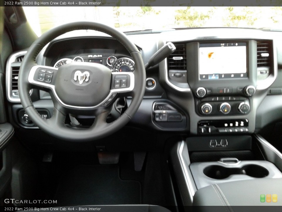 Black Interior Dashboard for the 2022 Ram 2500 Big Horn Crew Cab 4x4 #142976783