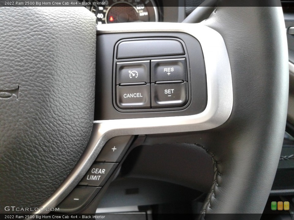 Black Interior Steering Wheel for the 2022 Ram 2500 Big Horn Crew Cab 4x4 #142976834