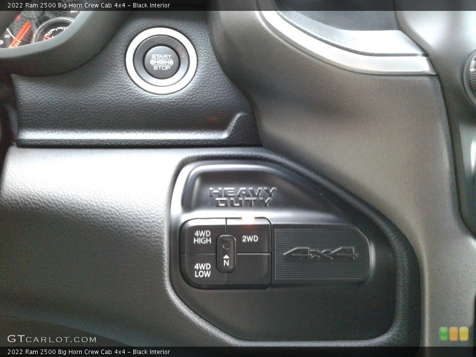 Black Interior Controls for the 2022 Ram 2500 Big Horn Crew Cab 4x4 #142976888