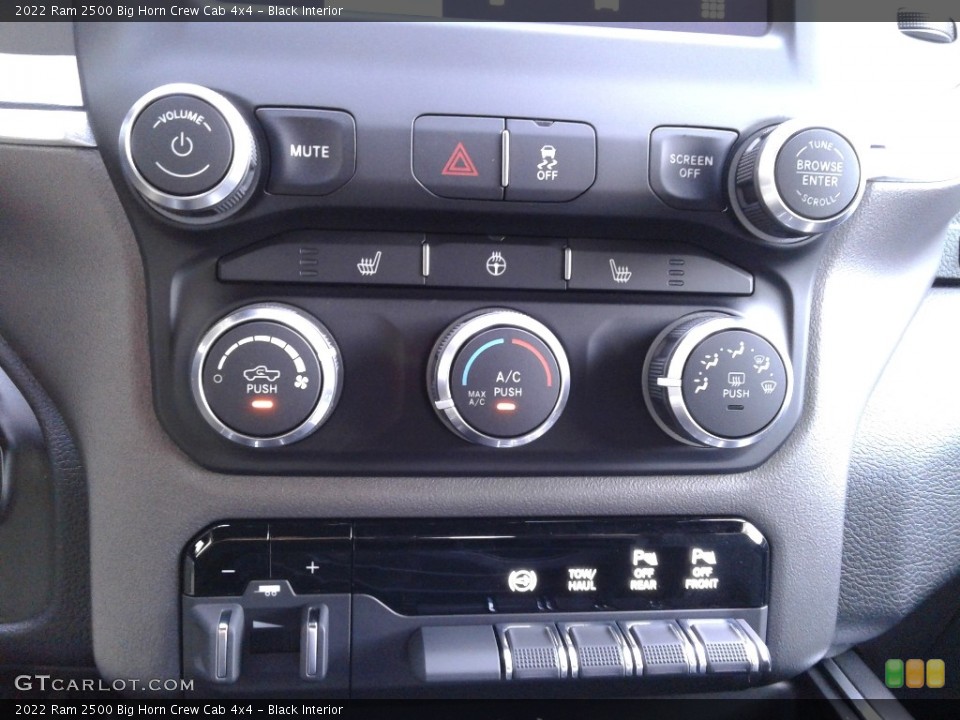 Black Interior Controls for the 2022 Ram 2500 Big Horn Crew Cab 4x4 #142976990