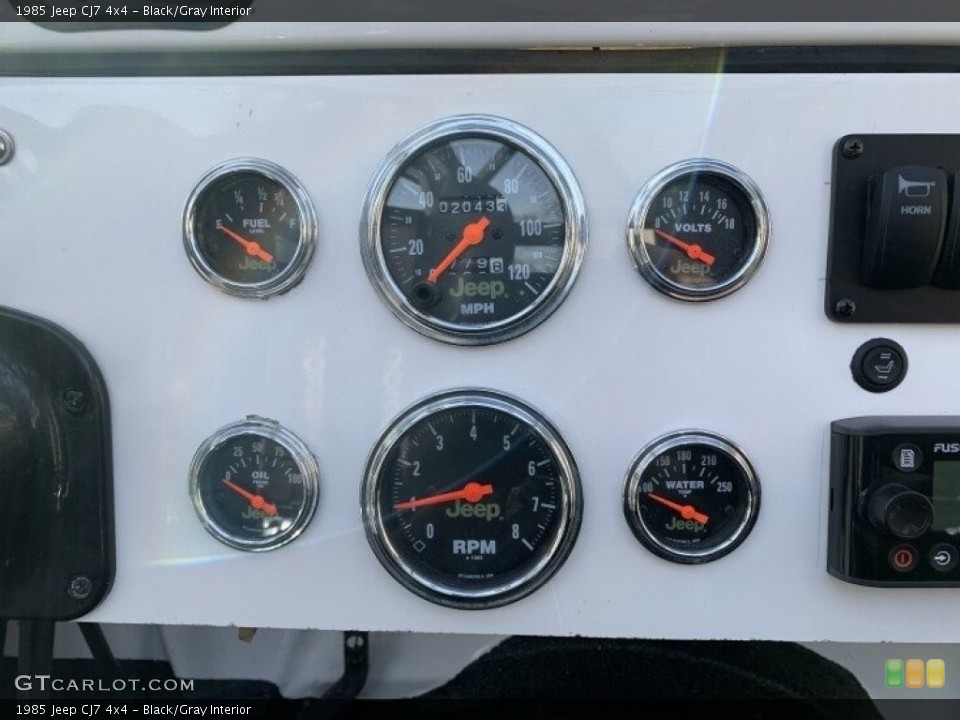 Black/Gray Interior Gauges for the 1985 Jeep CJ7 4x4 #142977818