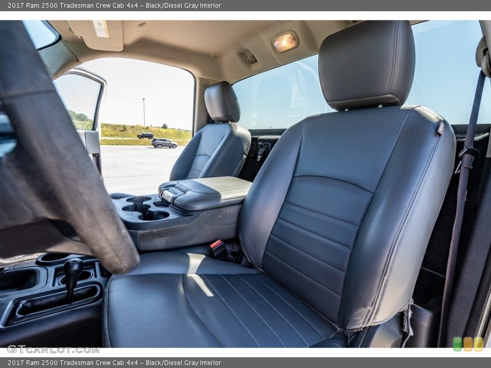 Black/Diesel Gray Interior Front Seat for the 2017 Ram 2500 Tradesman Crew Cab 4x4 #142978085
