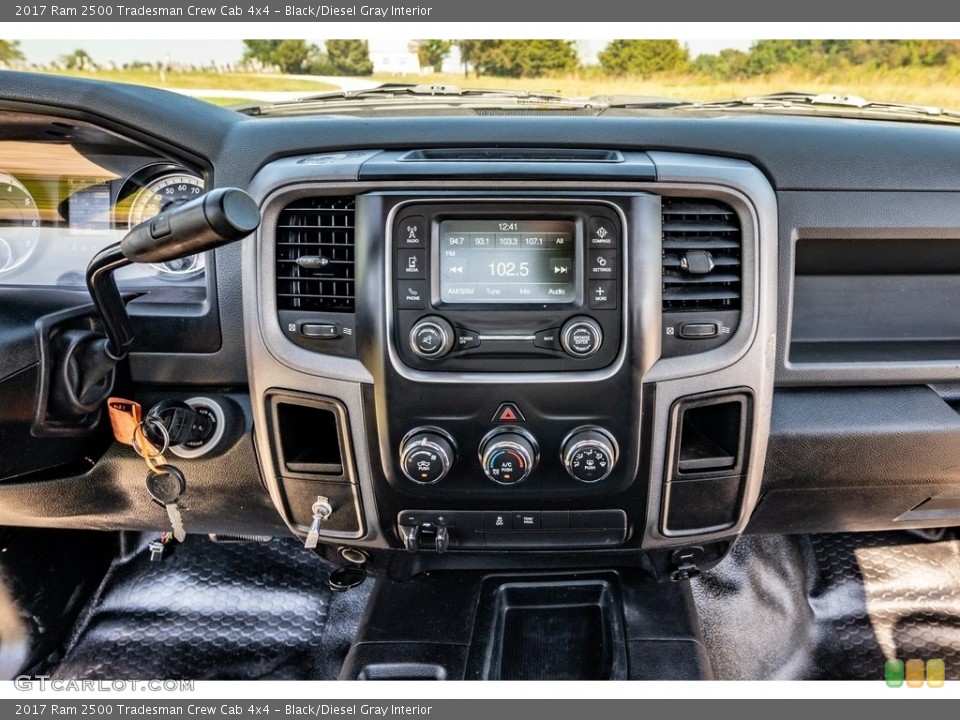 Black/Diesel Gray Interior Controls for the 2017 Ram 2500 Tradesman Crew Cab 4x4 #142978322