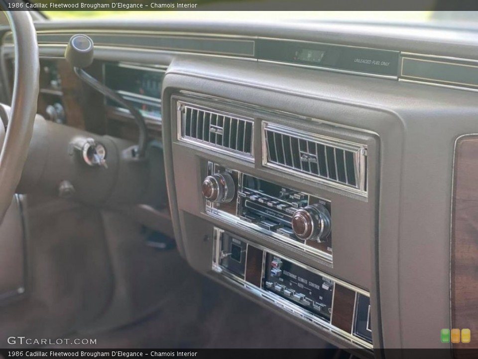 Chamois Interior Controls for the 1986 Cadillac Fleetwood Brougham D'Elegance #142978625