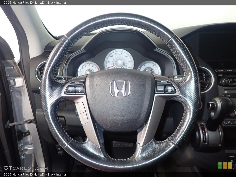 Black Interior Steering Wheel for the 2015 Honda Pilot EX-L 4WD #142981779