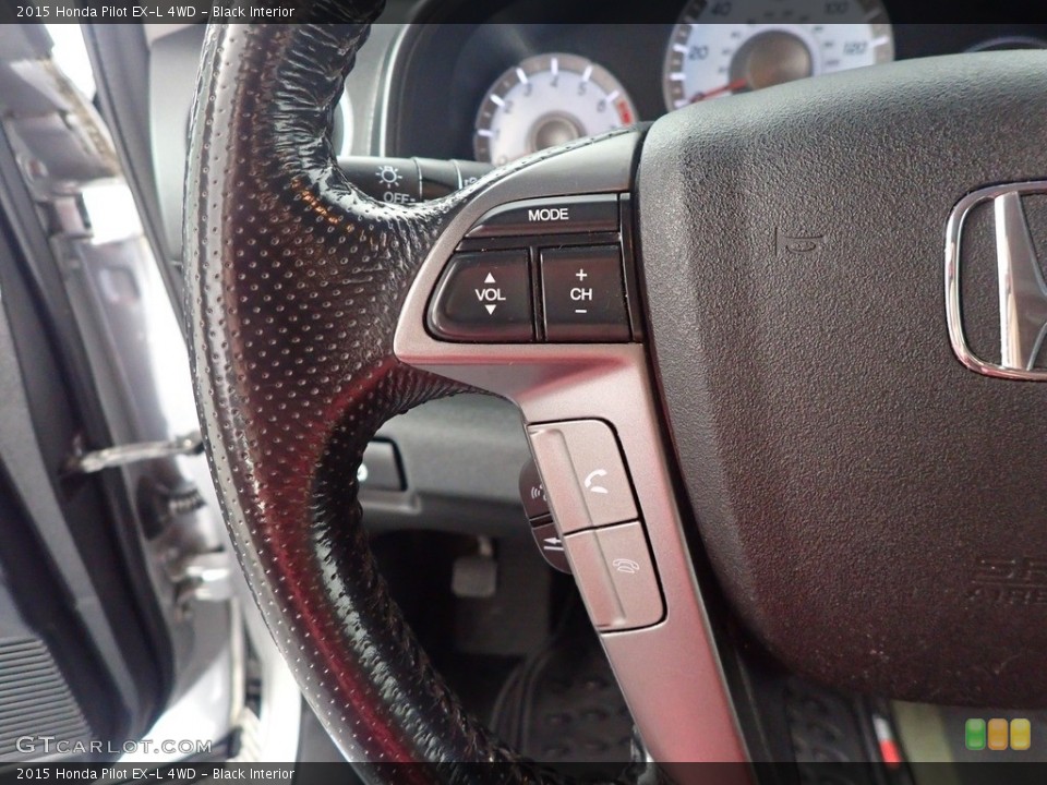 Black Interior Steering Wheel for the 2015 Honda Pilot EX-L 4WD #142981785