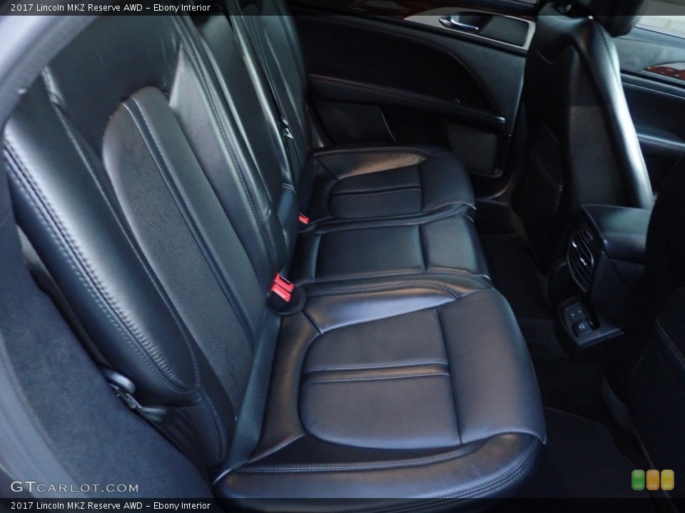 Ebony Interior Rear Seat for the 2017 Lincoln MKZ Reserve AWD #142987284