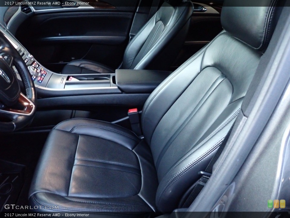 Ebony Interior Front Seat for the 2017 Lincoln MKZ Reserve AWD #142987302