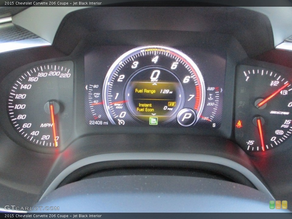 Jet Black Interior Gauges for the 2015 Chevrolet Corvette Z06 Coupe #142988829
