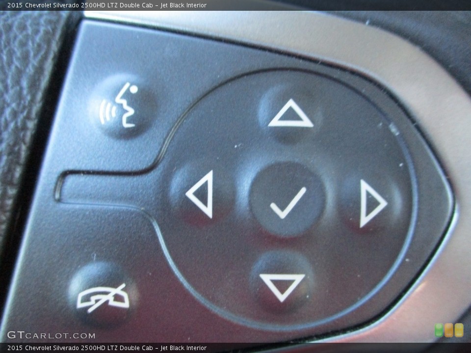 Jet Black Interior Steering Wheel for the 2015 Chevrolet Silverado 2500HD LTZ Double Cab #142989366