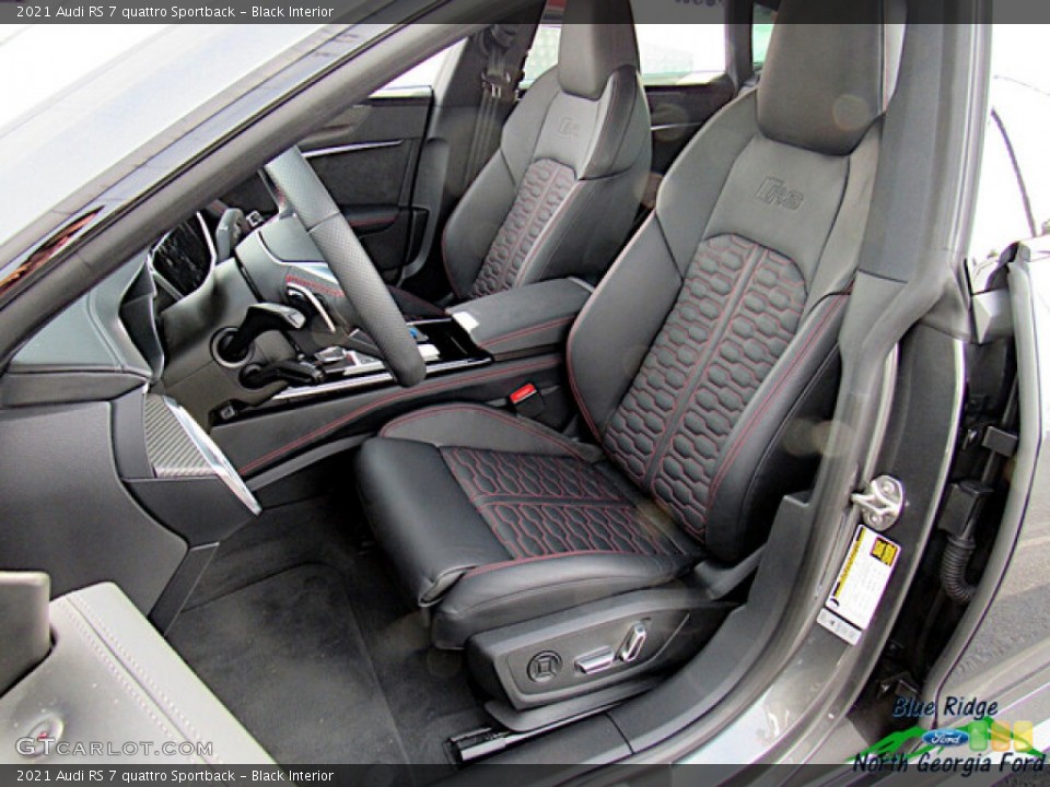 Black Interior Front Seat for the 2021 Audi RS 7 quattro Sportback #142991000