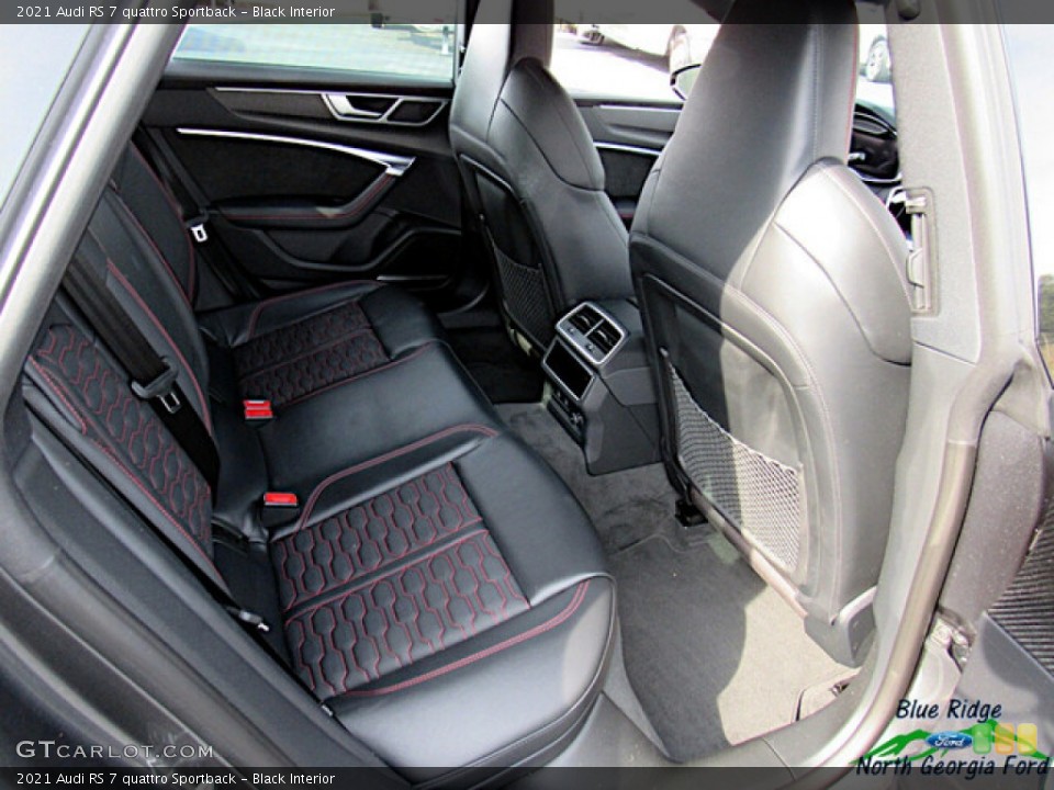 Black Interior Rear Seat for the 2021 Audi RS 7 quattro Sportback #142991042