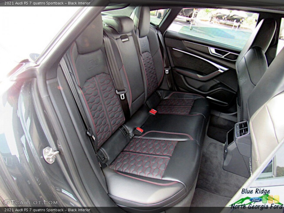 Black Interior Rear Seat for the 2021 Audi RS 7 quattro Sportback #142991054