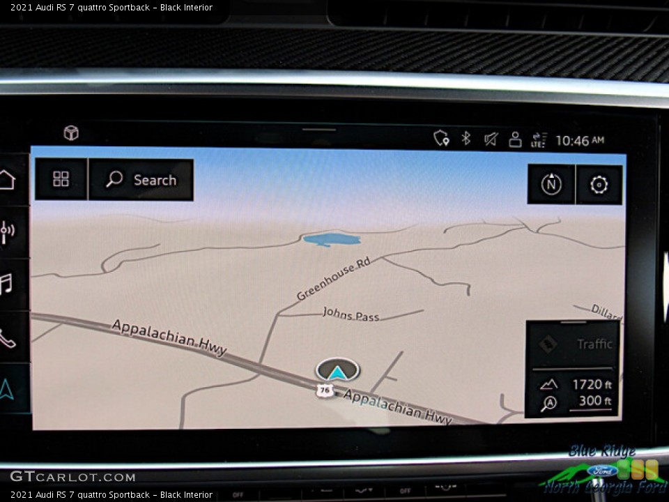 Black Interior Navigation for the 2021 Audi RS 7 quattro Sportback #142991156