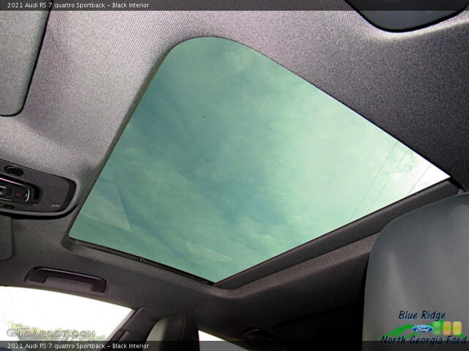 Black Interior Sunroof for the 2021 Audi RS 7 quattro Sportback #142991201
