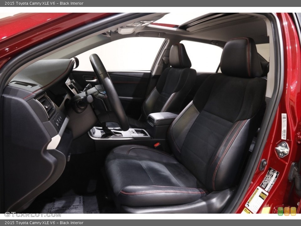 Black Interior Front Seat for the 2015 Toyota Camry XLE V6 #142992535