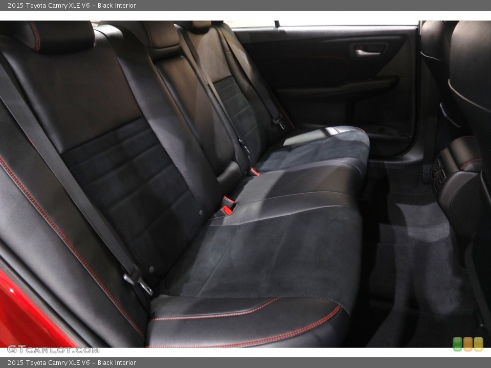 Black Interior Rear Seat for the 2015 Toyota Camry XLE V6 #142992793