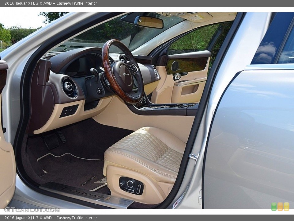 Cashew/Truffle Interior Front Seat for the 2016 Jaguar XJ L 3.0 AWD #142993966