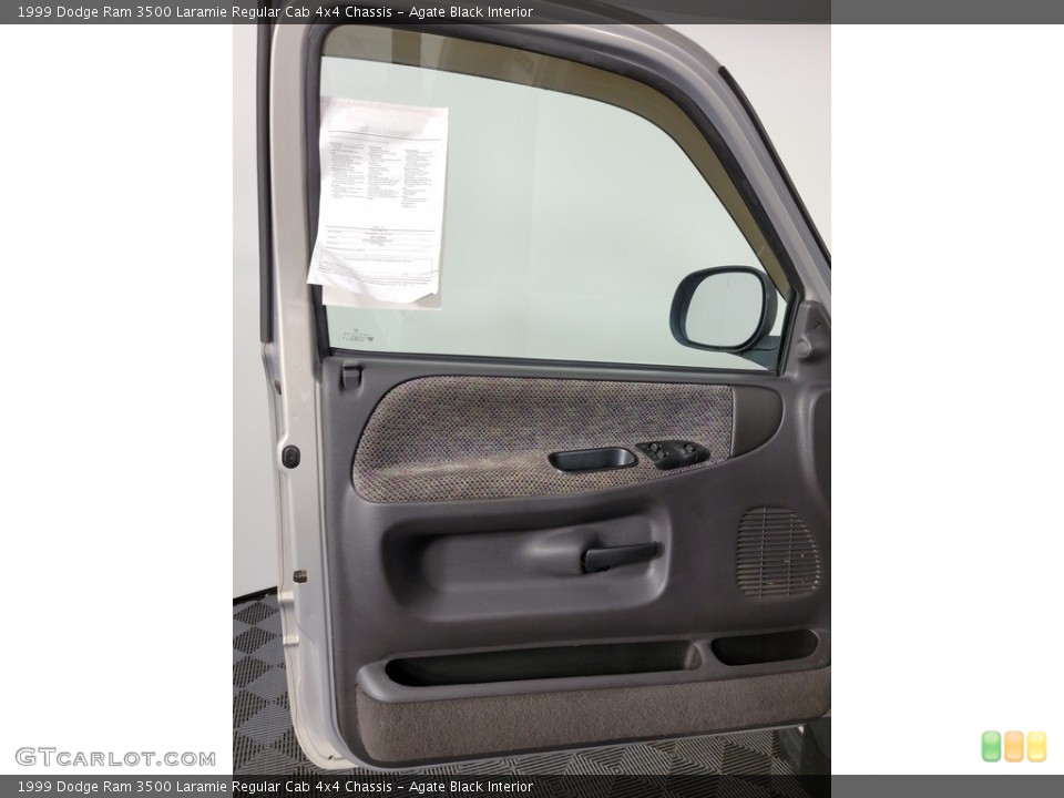 Agate Black Interior Door Panel for the 1999 Dodge Ram 3500 Laramie Regular Cab 4x4 Chassis #142994029