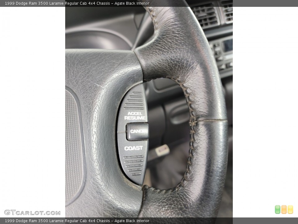 Agate Black Interior Steering Wheel for the 1999 Dodge Ram 3500 Laramie Regular Cab 4x4 Chassis #142994116