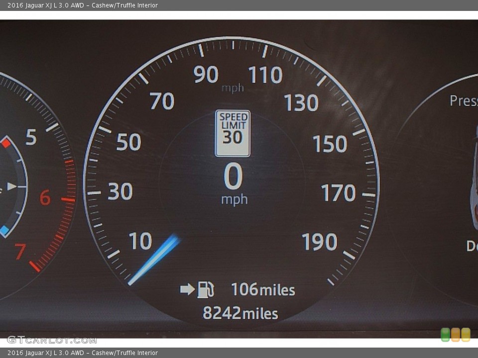 Cashew/Truffle Interior Gauges for the 2016 Jaguar XJ L 3.0 AWD #142994830