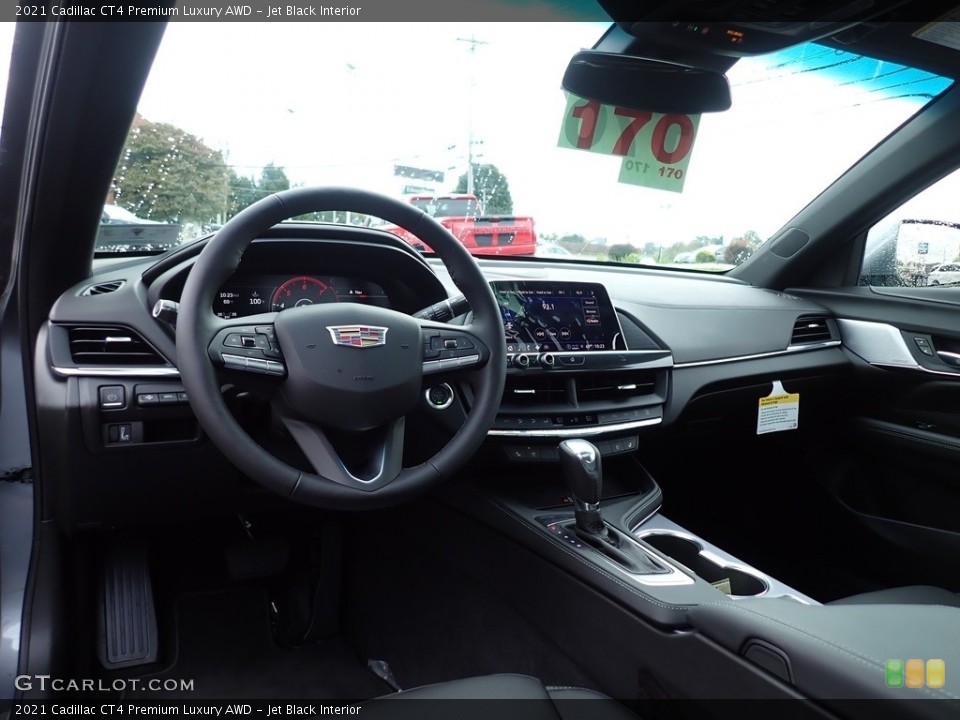Jet Black Interior Photo for the 2021 Cadillac CT4 Premium Luxury AWD #142996723