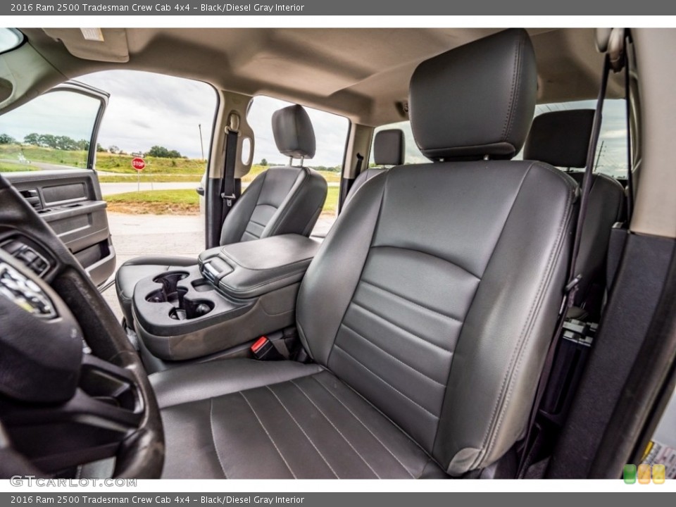 Black/Diesel Gray Interior Front Seat for the 2016 Ram 2500 Tradesman Crew Cab 4x4 #142998379