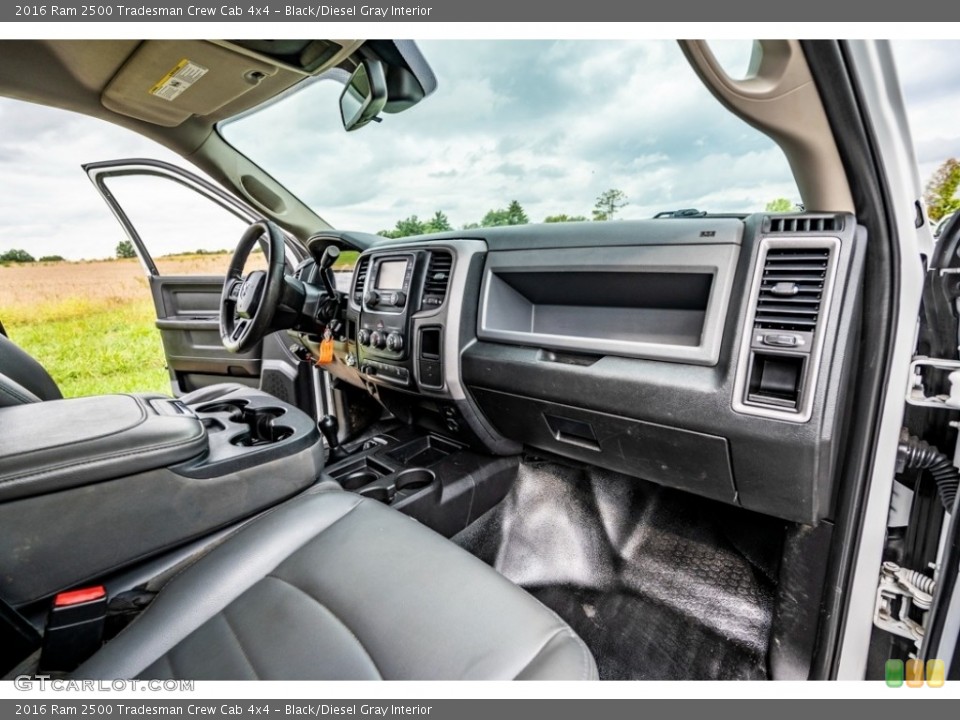 Black/Diesel Gray Interior Dashboard for the 2016 Ram 2500 Tradesman Crew Cab 4x4 #142998409