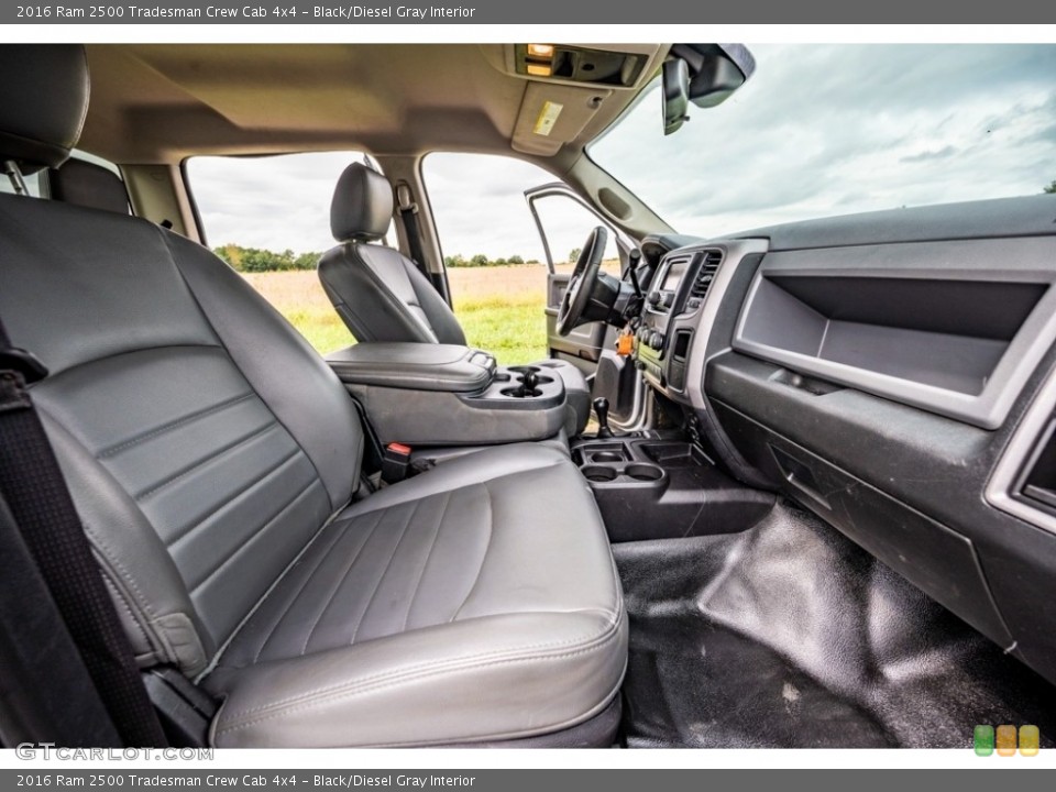 Black/Diesel Gray Interior Front Seat for the 2016 Ram 2500 Tradesman Crew Cab 4x4 #142998412