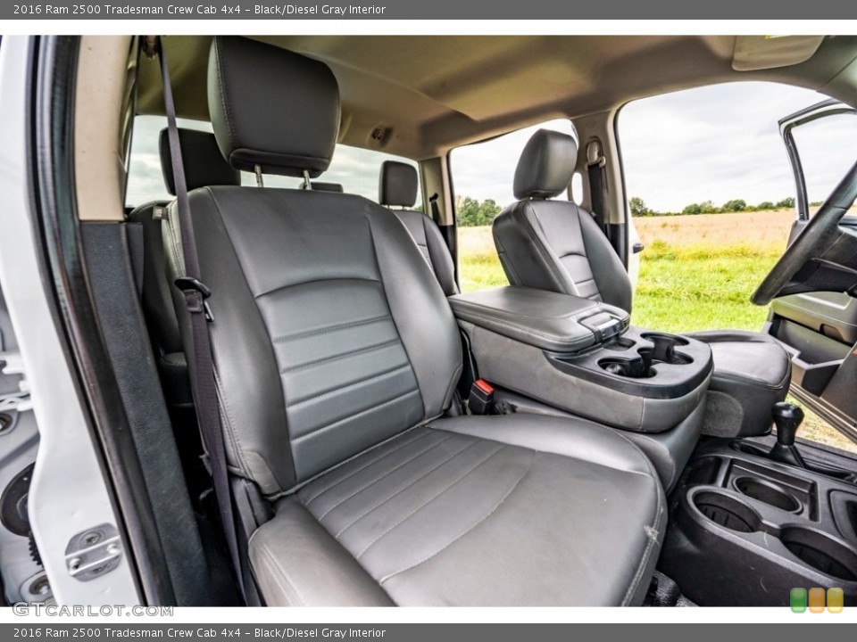 Black/Diesel Gray Interior Front Seat for the 2016 Ram 2500 Tradesman Crew Cab 4x4 #142998415