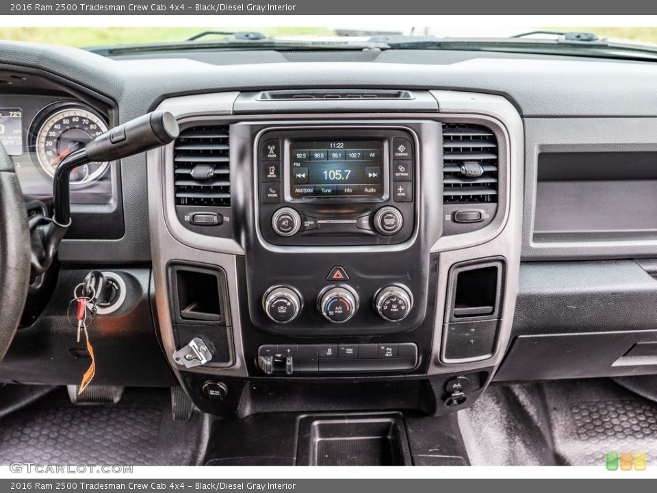 Black/Diesel Gray Interior Controls for the 2016 Ram 2500 Tradesman Crew Cab 4x4 #142998421