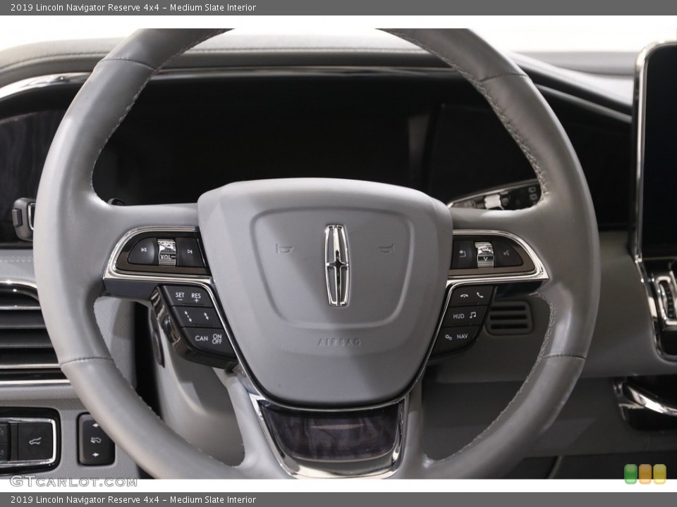 Medium Slate Interior Steering Wheel for the 2019 Lincoln Navigator Reserve 4x4 #143000905