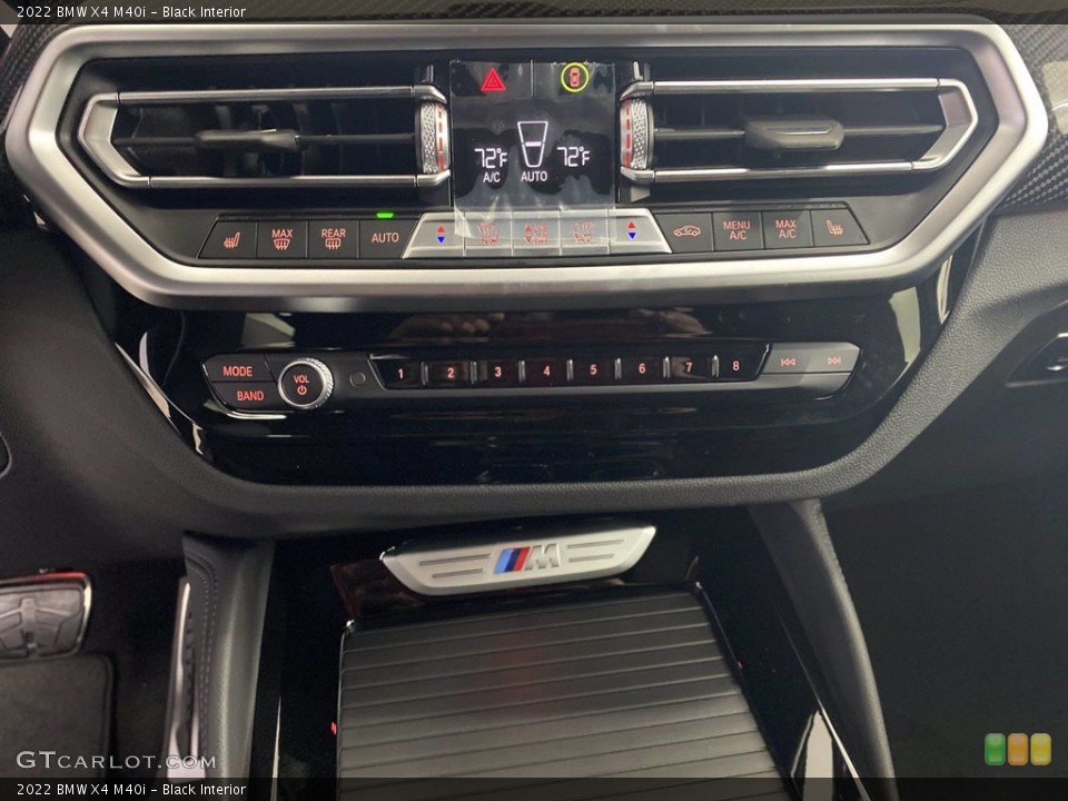 Black Interior Controls for the 2022 BMW X4 M40i #143003089
