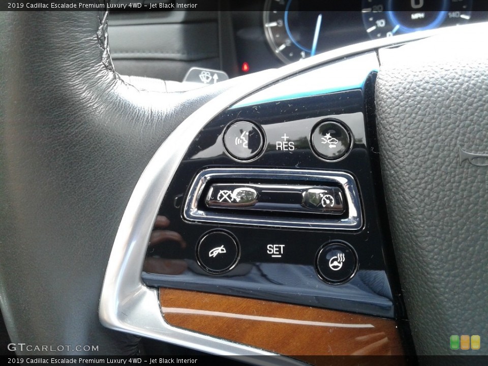 Jet Black Interior Steering Wheel for the 2019 Cadillac Escalade Premium Luxury 4WD #143004022