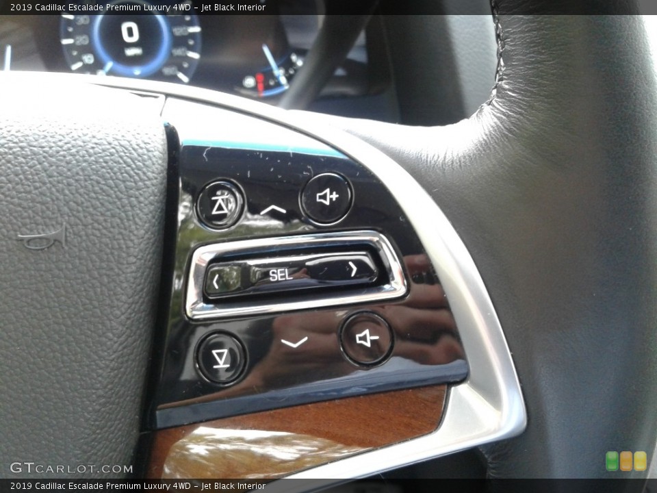 Jet Black Interior Steering Wheel for the 2019 Cadillac Escalade Premium Luxury 4WD #143004034