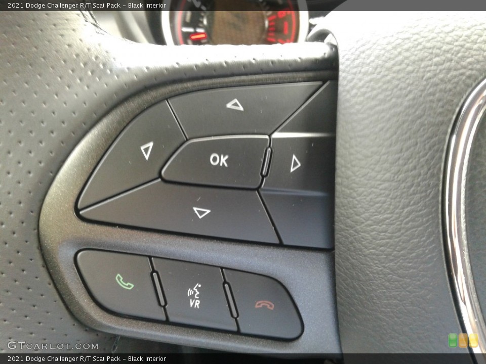 Black Interior Steering Wheel for the 2021 Dodge Challenger R/T Scat Pack #143004451