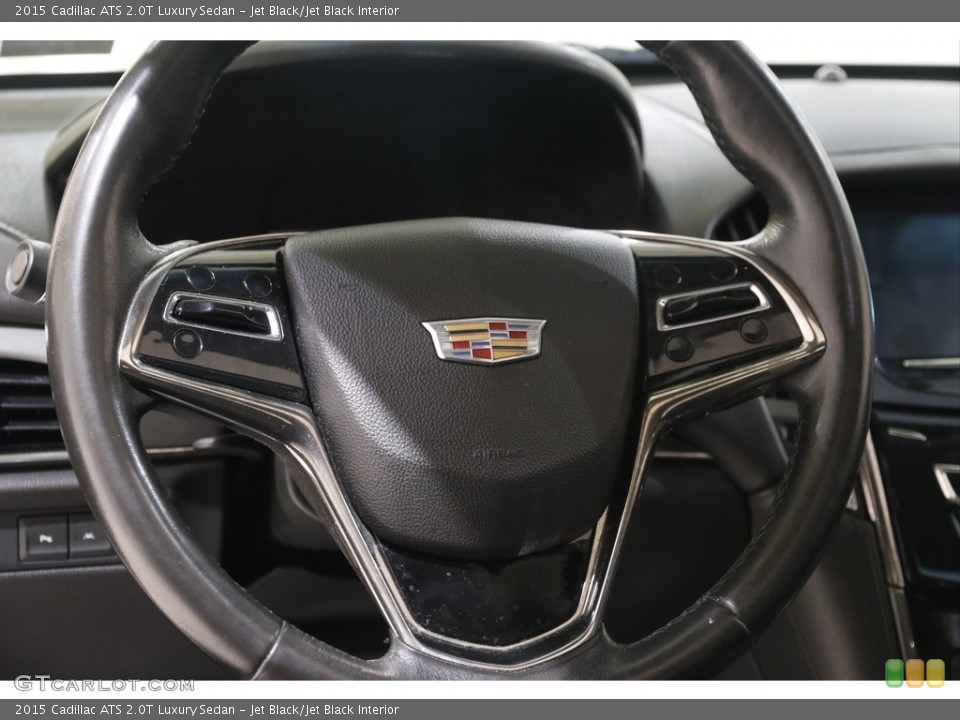Jet Black/Jet Black Interior Steering Wheel for the 2015 Cadillac ATS 2.0T Luxury Sedan #143006726