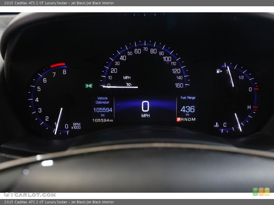 Jet Black/Jet Black Interior Gauges for the 2015 Cadillac ATS 2.0T Luxury Sedan #143006744