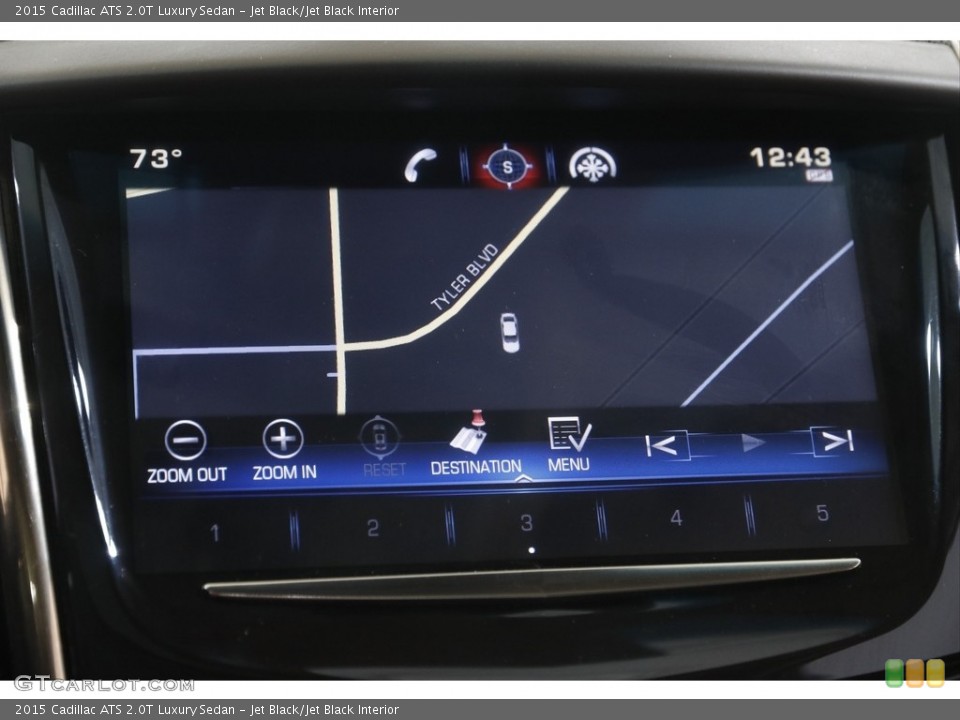 Jet Black/Jet Black Interior Navigation for the 2015 Cadillac ATS 2.0T Luxury Sedan #143006798