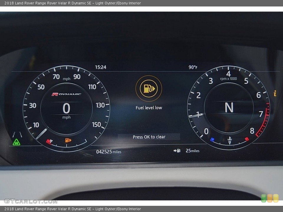 Light Oyster/Ebony Interior Gauges for the 2018 Land Rover Range Rover Velar R Dynamic SE #143006810