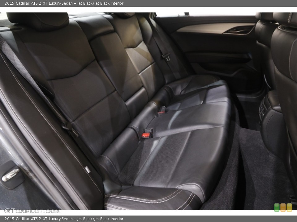 Jet Black/Jet Black Interior Rear Seat for the 2015 Cadillac ATS 2.0T Luxury Sedan #143006921