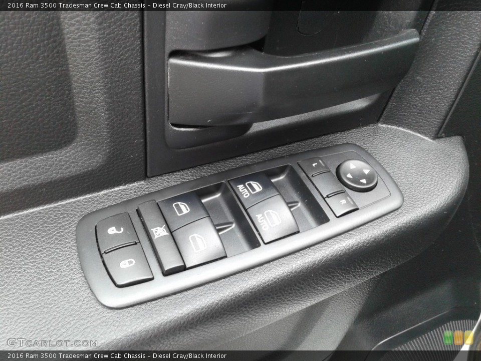 Diesel Gray/Black Interior Door Panel for the 2016 Ram 3500 Tradesman Crew Cab Chassis #143009003