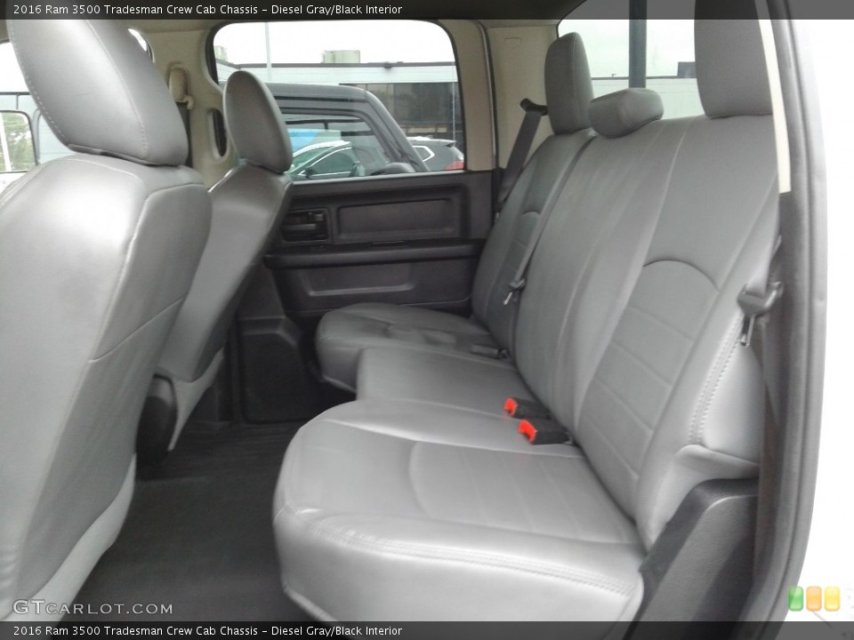 Diesel Gray/Black Interior Rear Seat for the 2016 Ram 3500 Tradesman Crew Cab Chassis #143009027