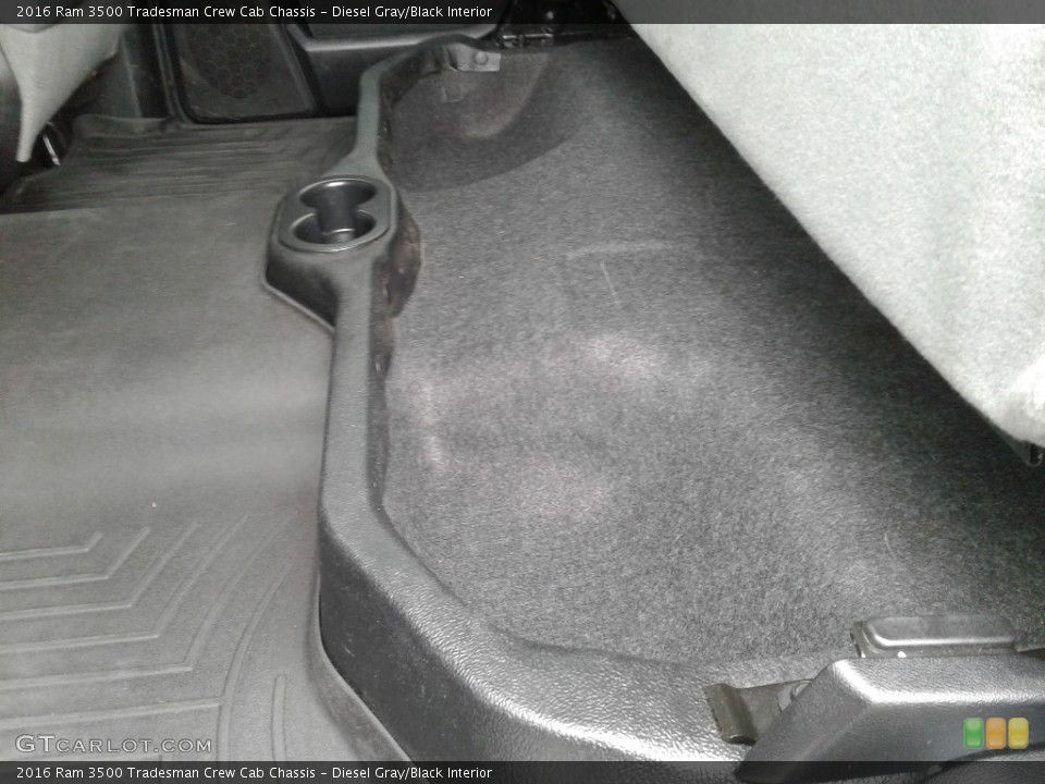 Diesel Gray/Black Interior Rear Seat for the 2016 Ram 3500 Tradesman Crew Cab Chassis #143009050