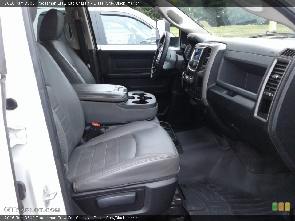Diesel Gray/Black Interior Front Seat for the 2016 Ram 3500 Tradesman Crew Cab Chassis #143009102