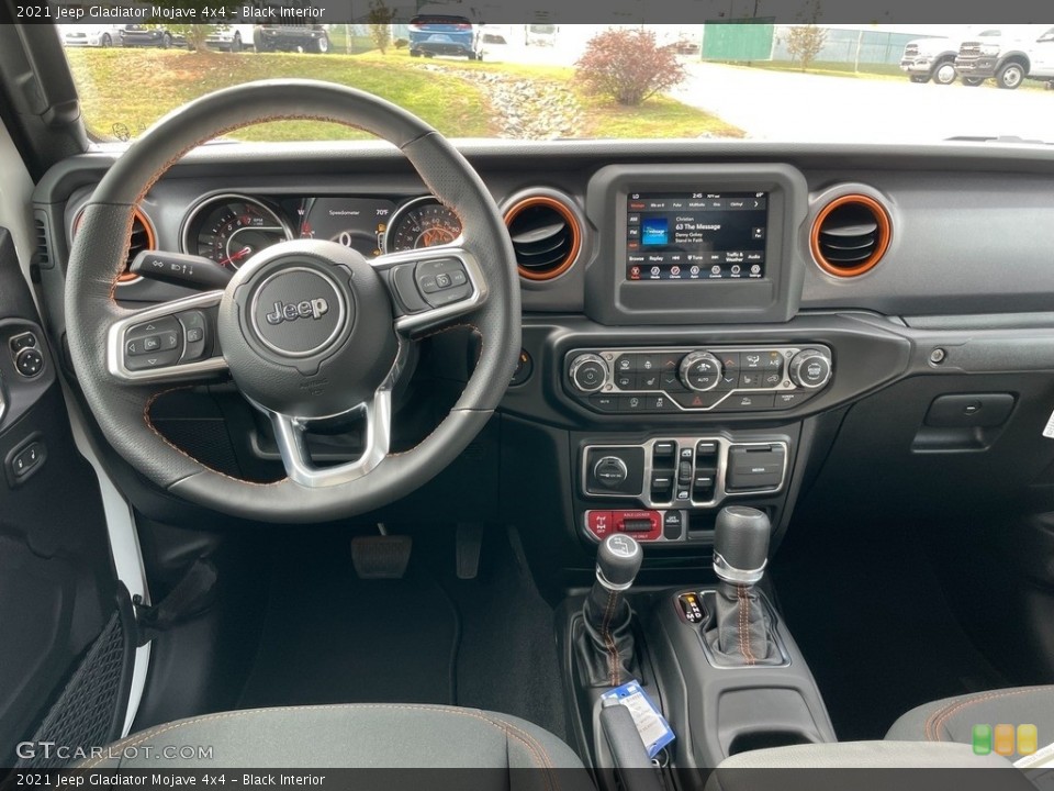 Black Interior Dashboard for the 2021 Jeep Gladiator Mojave 4x4 #143009924