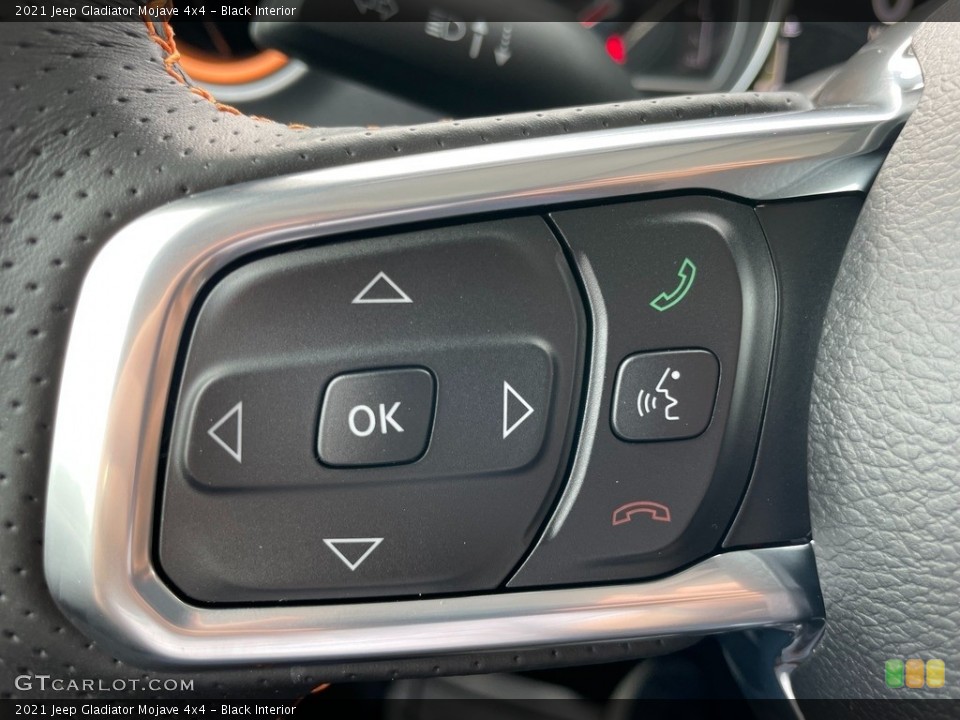 Black Interior Steering Wheel for the 2021 Jeep Gladiator Mojave 4x4 #143009945